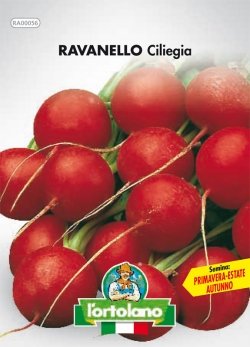 Sementi orticole di qualità l'ortolano in busta termosaldata (160 varietà) (RAVANELLO CILIEGIA)-0