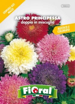 Sementi da fiore di qualità in bustina per uso amatoriale (ASTRO PRINCIPESSA DOPPIO IN MISCUGLIO)-0